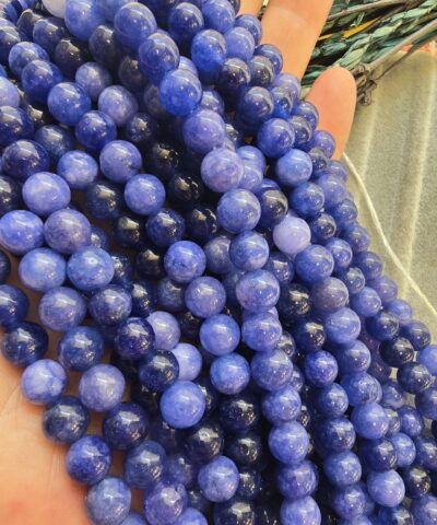 8 MM Mavi Renkli Kuvars Taşı