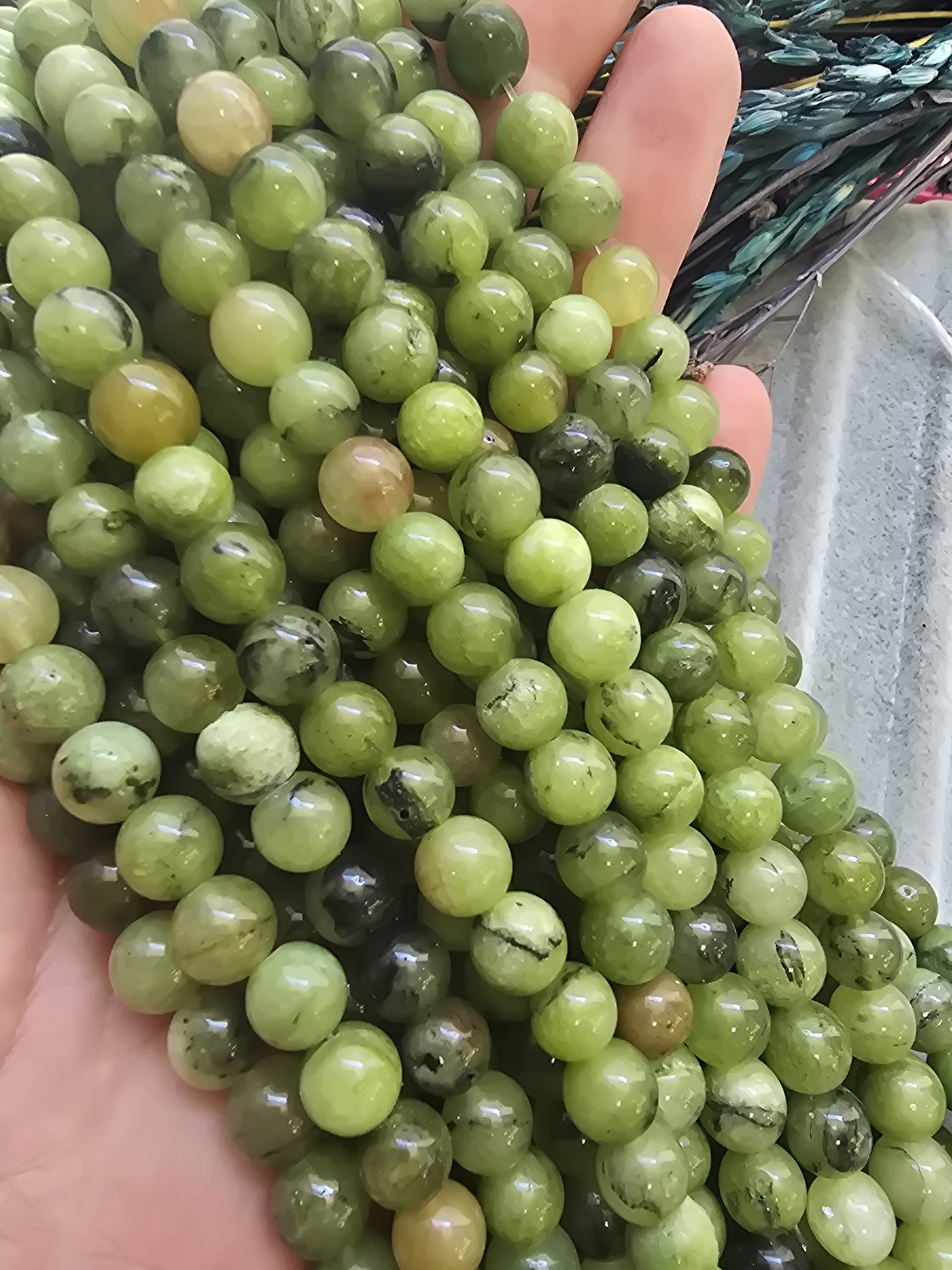 8 MM Peridot Ceyt Kuvars Taşı