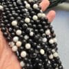 8 MM Siyah Beyaz Dalmaçya Jasper Taşı