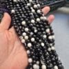 8 MM Siyah Beyaz Dalmaçya Jasper Taşı