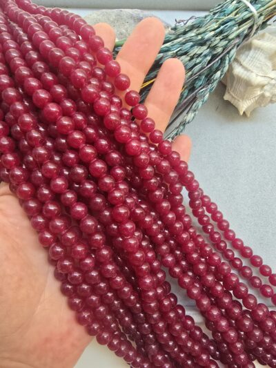 8 MM Yakut Vişne Ceyt Kuvars Taşı