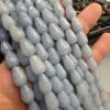 8X12 MM Damla Akuamarin Renkli Kuvars Taşı