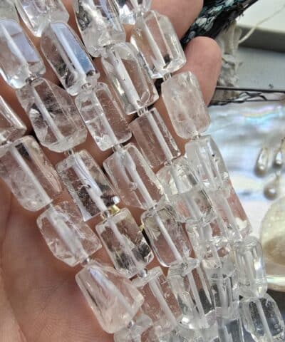 9x14 MM Silindir Kristal Kuvars Taşı