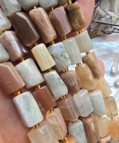 9x14 MM Silindir Mix Ay Taşı Güneş Taşı
