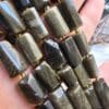 9x14 MM Silindir Obsidyen Taşı