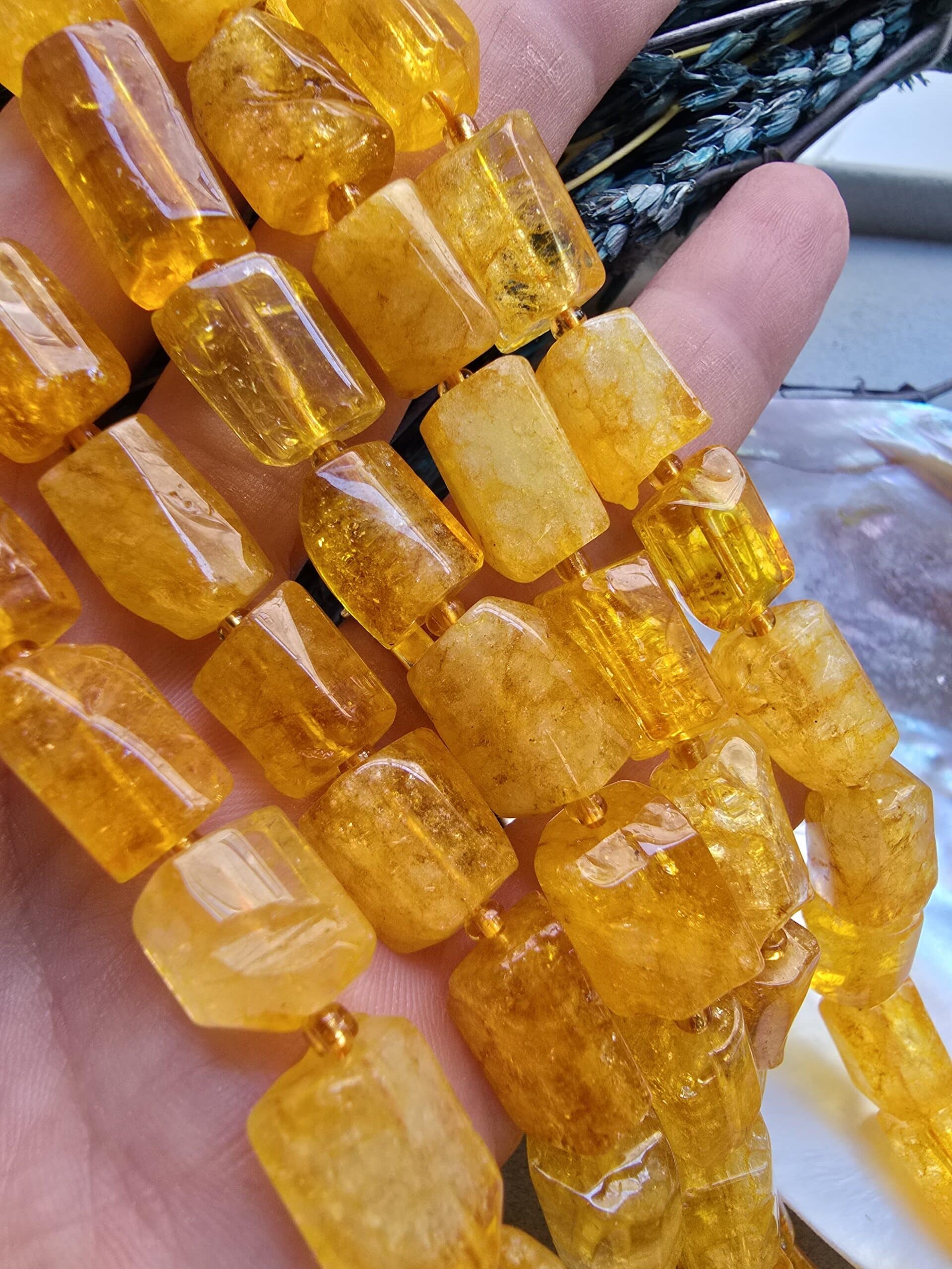 9x14 MM Silindir Sitrin Taşı