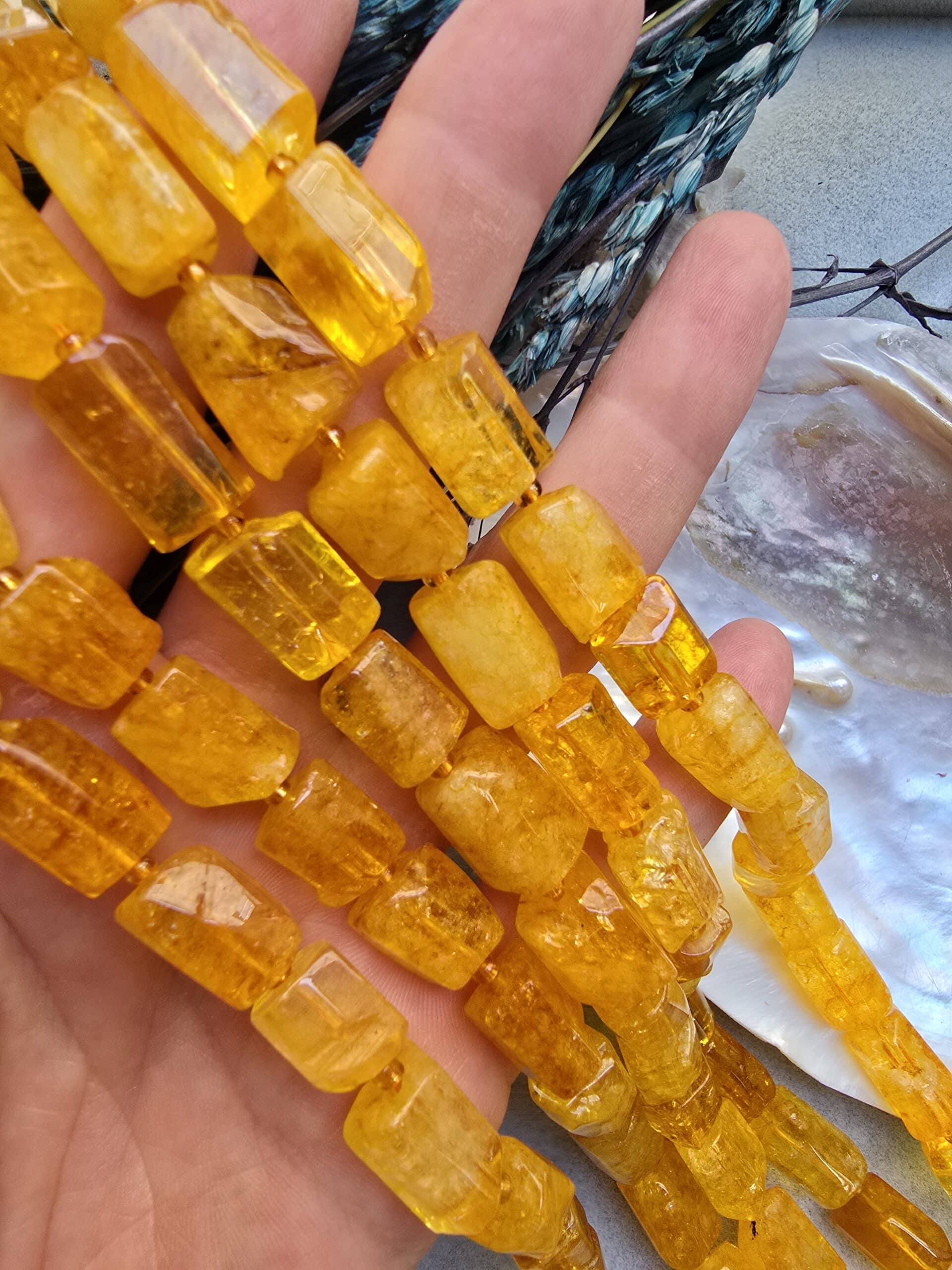 9x14 MM Silindir Sitrin Taşı