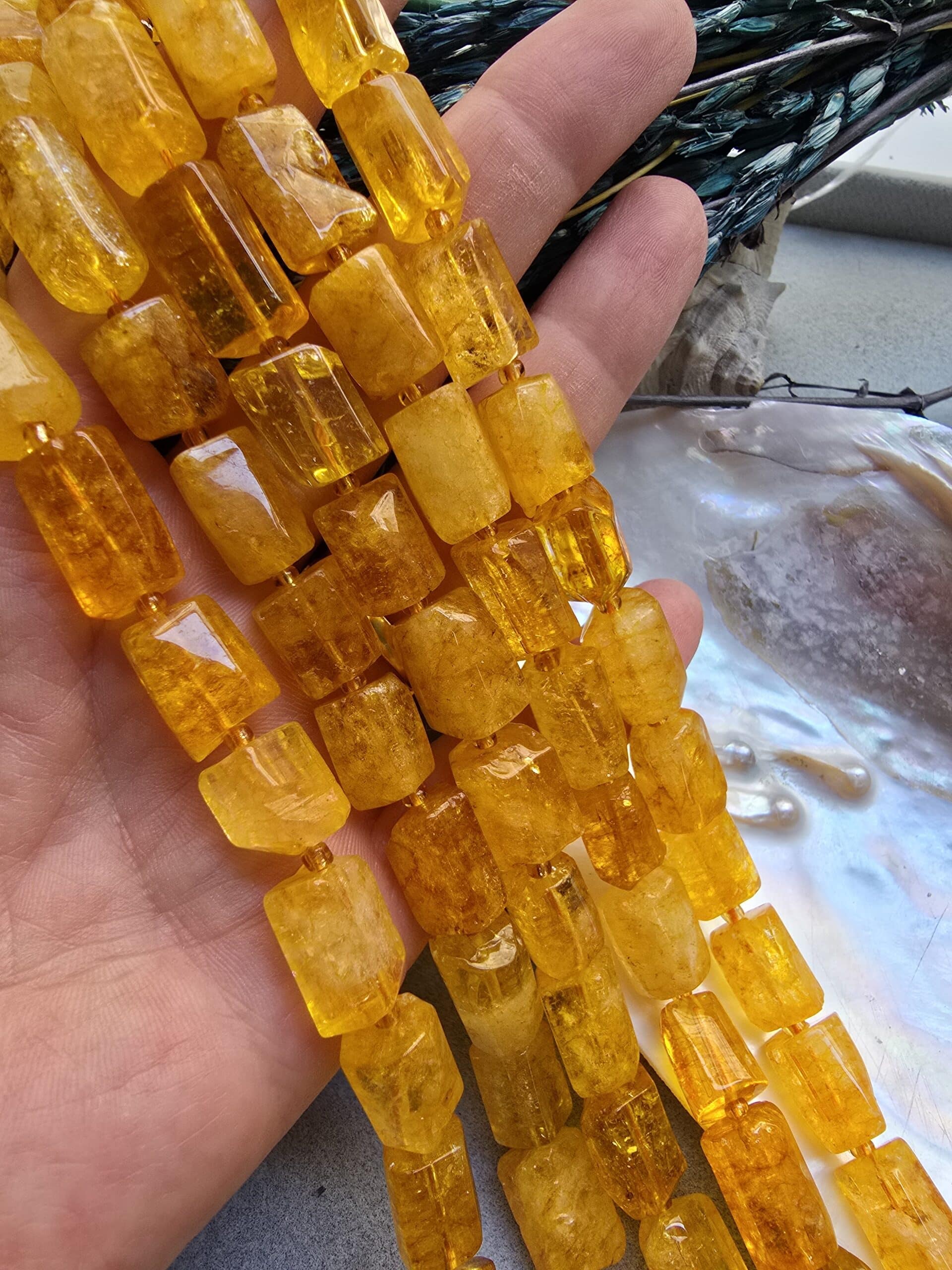 9x14 MM Silindir Sitrin Taşı