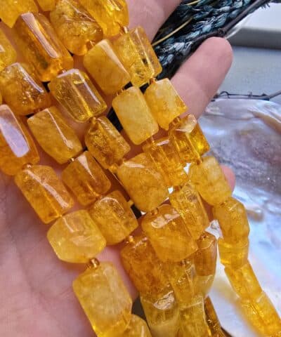 9x14 MM Silindir Sitrin Taşı