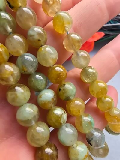 8 MM Dumanlı Krizokol Taşı - Görsel 4