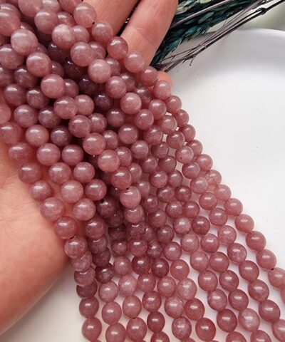 8 MM Küre Çilek kuvars Ceyt Kuvars Taşı