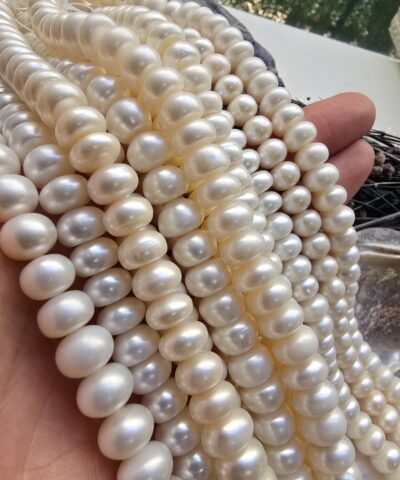 AAA 10x7 MM Doğal Barok Disk İnci