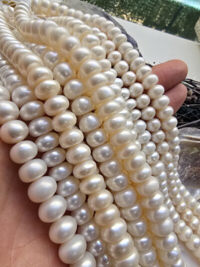 AAA 10x7 MM Doğal Barok Disk İnci