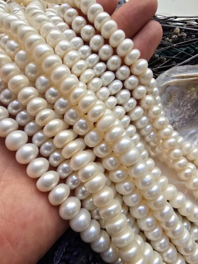 AAA 10x7 MM Doğal Barok Disk İnci
