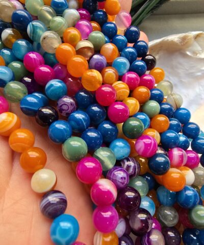 AAA 8 MM Çakra Madagaskar Akik Taşı