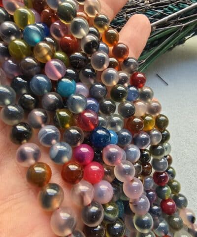 AAA 8 MM Premium Dumanlı Akik Taşı