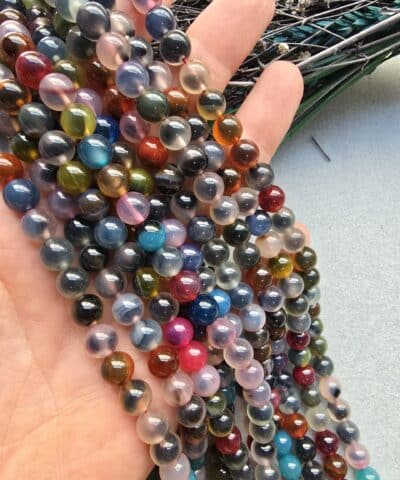 AAA 8 MM Premium Dumanlı Akik Taşı