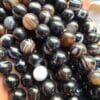 AAA 8 MM Siyah Madagaskar Akik Taşı