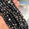 AAA 8 MM Siyah Madagaskar Akik Taşı