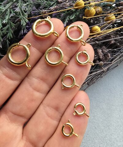 Altın Kaplama Fermuar Kilit Halka Kilit Çeşitleri