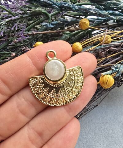 Mineli Motifli Yelpaze Charm - 501