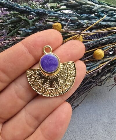 Mineli Motifli Yelpaze Charm - 507