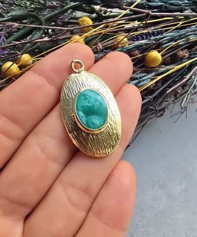 Mineli Oval Madalyon Charm - 504