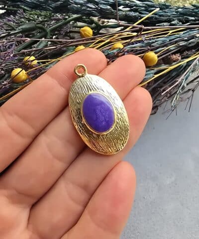 Mineli Oval Madalyon Charm - 505