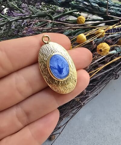 Mineli Oval Madalyon Charm - 507