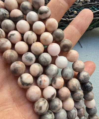 Pembe Jasper Doğal Taş Çeşitileri - 10 MM