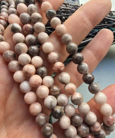Pembe Jasper Doğal Taş Çeşitileri - 6 MM