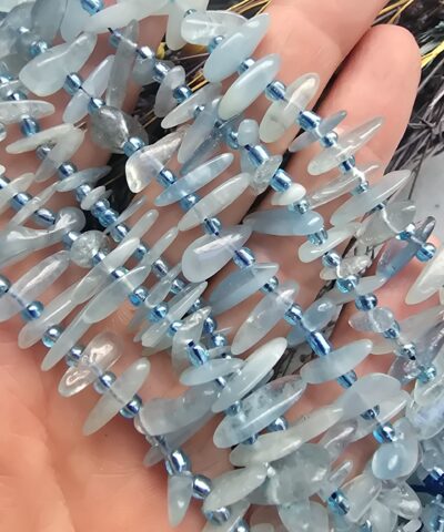 Şekilsiz Damla Akuamarin Doğal Taş