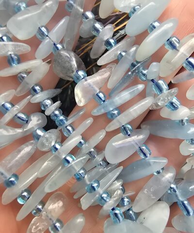 Şekilsiz Damla Akuamarin Doğal Taş