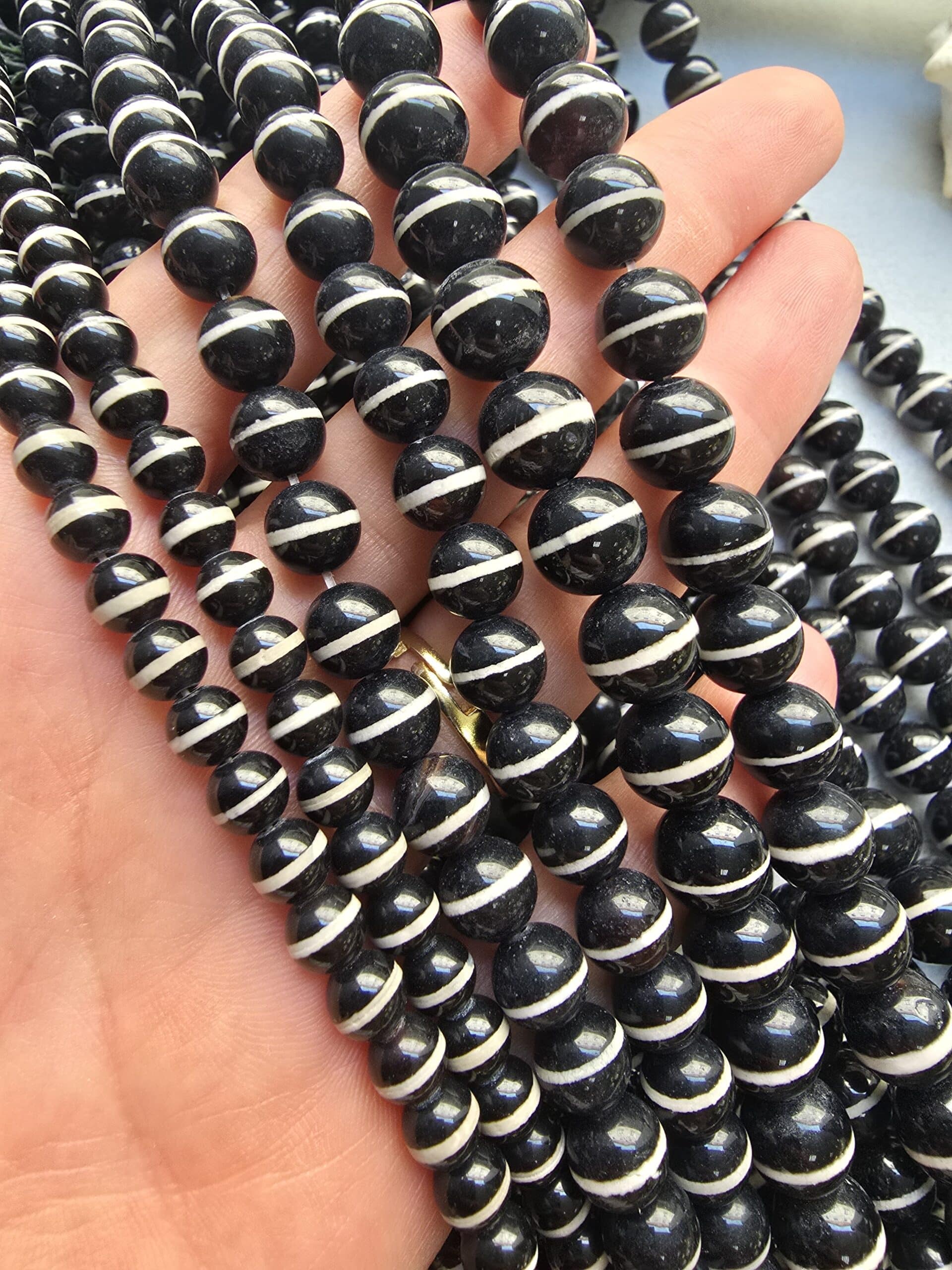 Siyah Tibet Akik Taşı