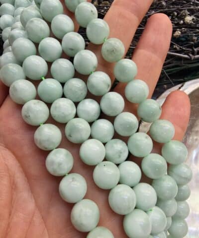 Yeşil Angelite Doğal Taş Dizi - 10 MM