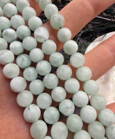 Yeşil Angelite Doğal Taş Dizi - 8 MM
