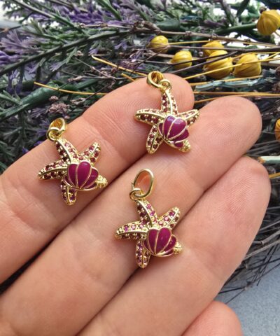 Yıldız ve Deniz Kabuğu Charm