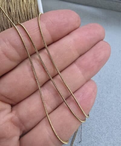 09 Mm Yilan Celik Taki Zinciri Gold