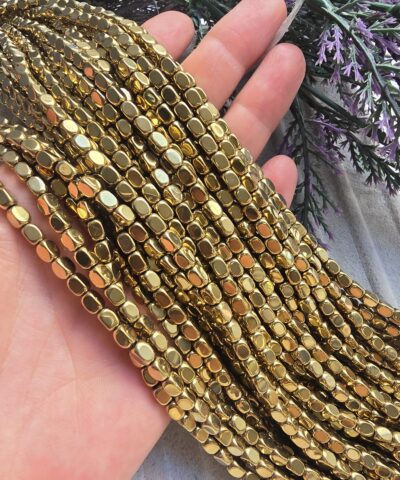 4x6 MM Oval Köşe Dikdörtgen Hematit Taşı