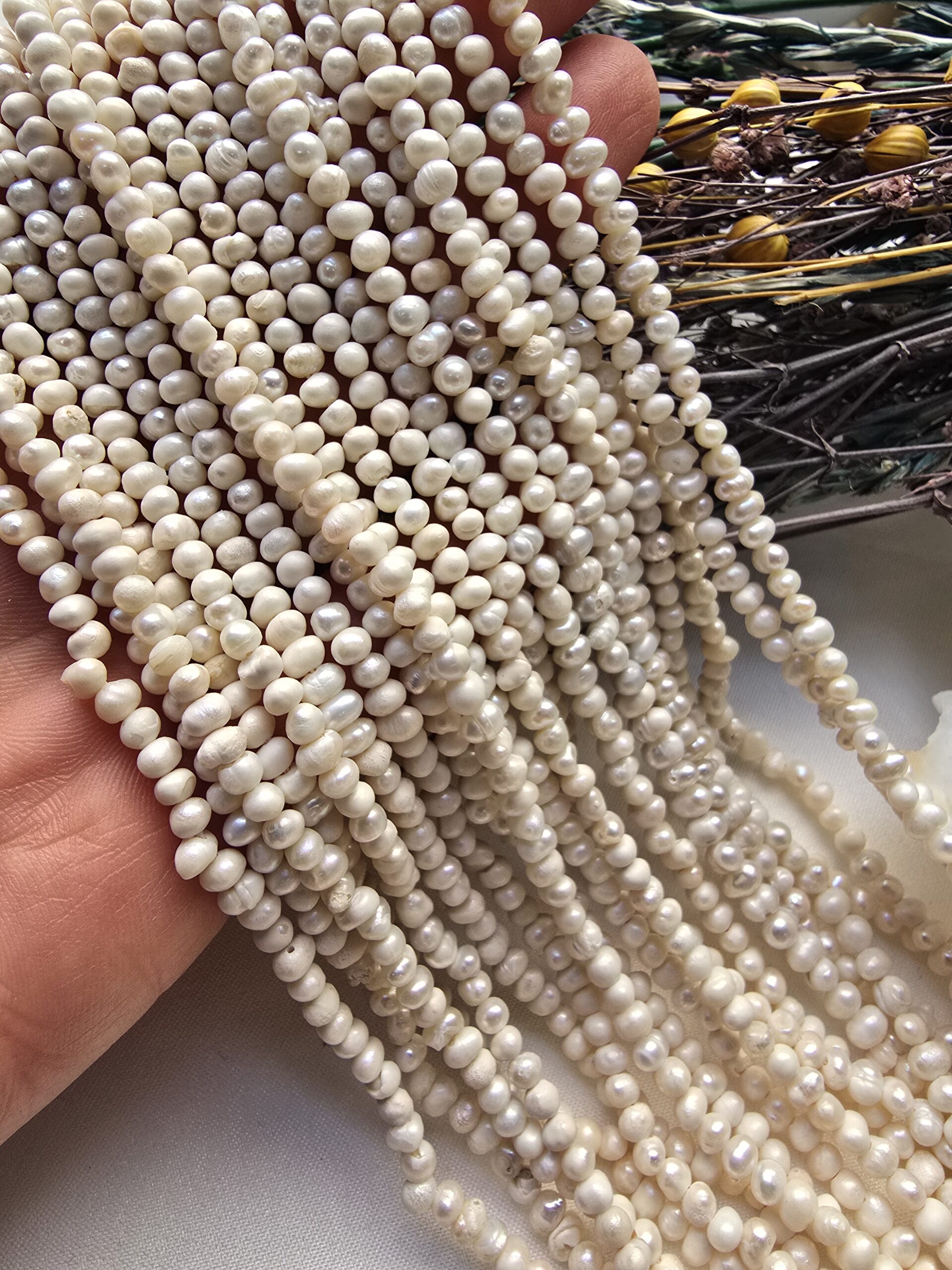 4mm Amorf Ham Doğal Barok İnci