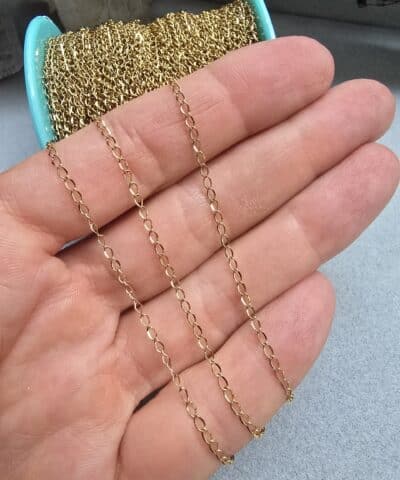 15 Mm Sf240 Klasik Celik Taki Zinciri Gold