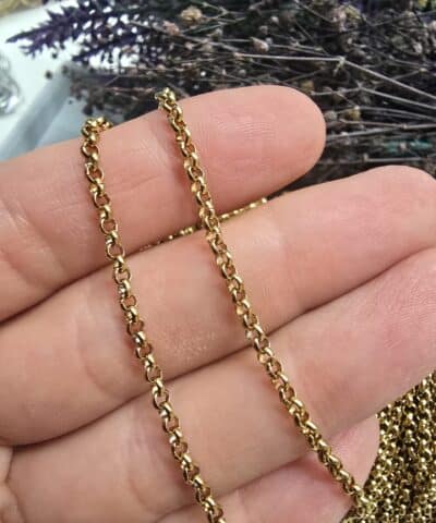 2 Mm Doc Celik Taki Zinciri Gold