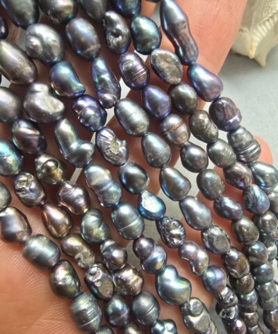 Alternative view of 5x6 MM Oval Doğal Siyah İnci