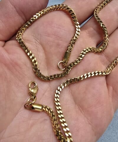 2,5 MM Küp Hazır Çelik Kolye 50 CM