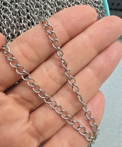 4 Mm Kaynaksiz Klasik Uzatma Celik Taki Zinciri Gumus