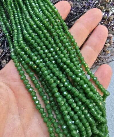 4 MM Oval Kristal Boncuk - 530