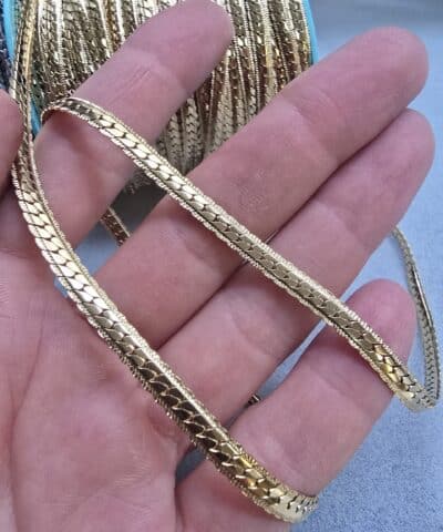 44 Mm Su Yolu Celik Taki Zinciri Gold