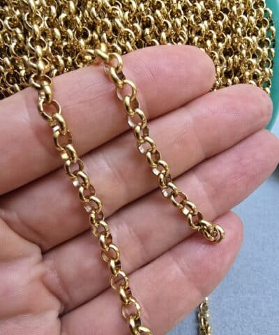 5 Mm Doc Celik Taki Zinciri Gold