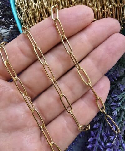 5x12 Mm İzli Atac Celik Taki Zinciri Gold