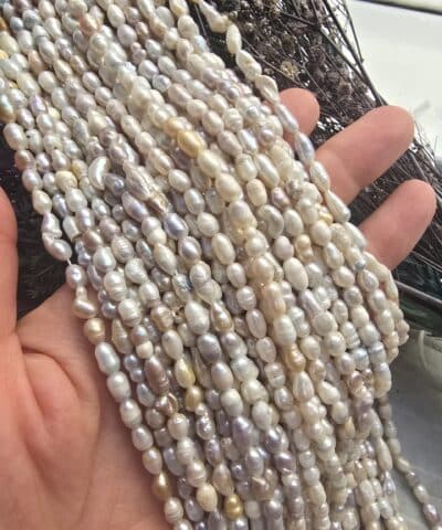 5x6 Mm Somon Ham Dogal Barok İnci 2